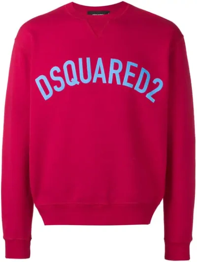 Dsquared2 Logo Sweatshirt In Red