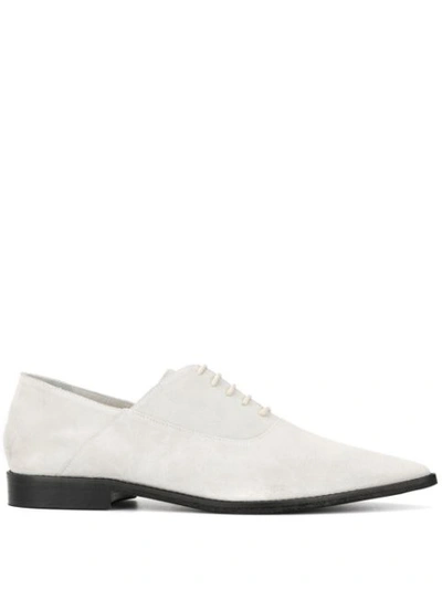 Haider Ackermann Pointed-toe Oxford Shoes In White