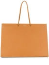 Medea Venti Prima Calfskin Leather Tote - Brown