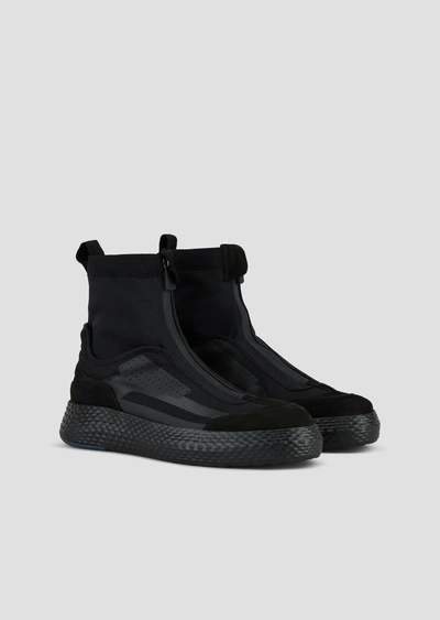 Emporio Armani Sneakers - Item 11673490 In Black
