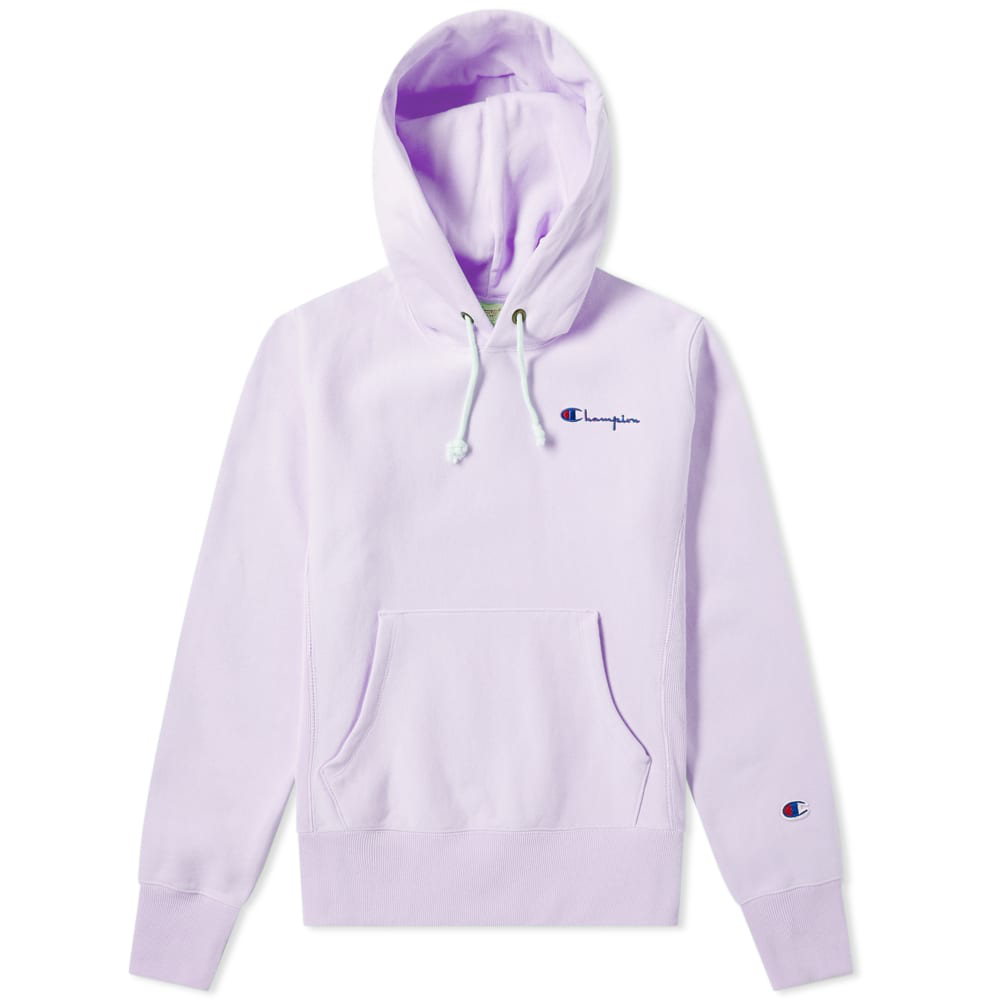 champion reverse weave hoodie lilac