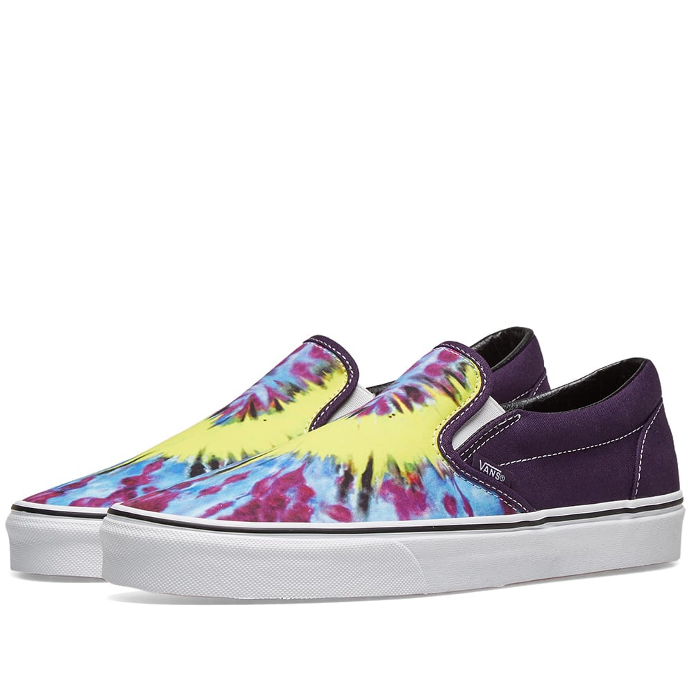 vans classic slip on tie dye