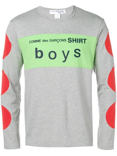 Comme Des Garçons Shirt Circle Sleeve Logo T-shirt In Multicolour