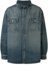 424 Loose Denim Shirt In Blue