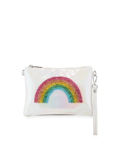 Bari Lynn Girls' Rainbow Wristlet Crossbody Bag In Multi