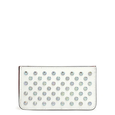 Christian Louboutin Credilou White Leather Card Holder