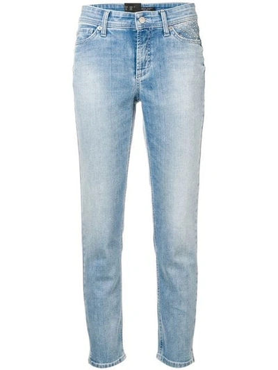 Cambio Cropped Jeans In Blue