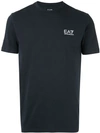 Ea7 Logo Print T In Blue