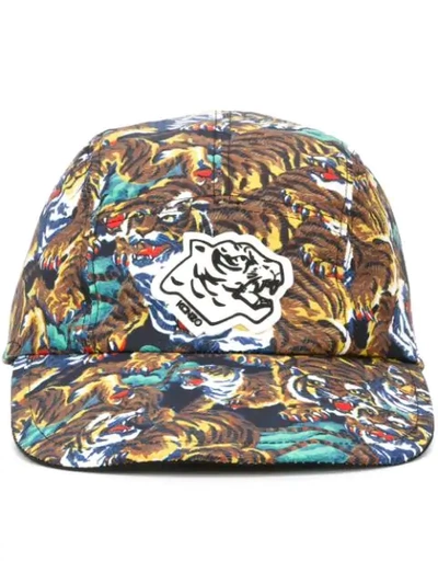 Kenzo Flying Tiger Cap In Multicolour