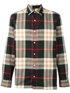 Burberry Richard Check-print Classic Fit Flannel Shirt In Black