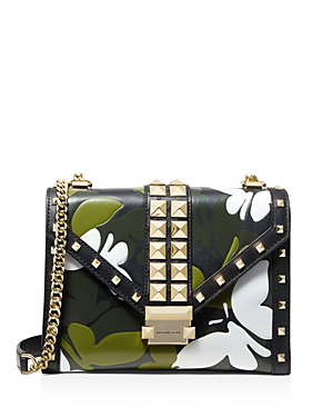 michael kors whitney black and gold