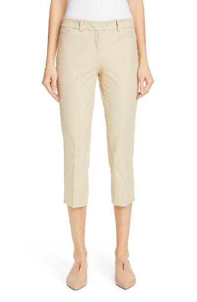 Lafayette 148 Manhattan Skinny Cropped Pants In Sahara