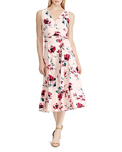 Ralph Lauren Floral Jersey Dress In Rose/pink