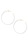 Jenny Bird Medium Hoop Earrings In Silver/ Gold