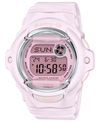 Baby-g Women's Digital Pink Resin Strap Watch 42.6mm