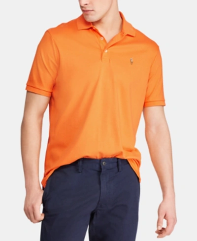 Polo Ralph Lauren Men's Custom Slim Fit Soft Touch Cotton Polo, Created For Macy's In Thai Orange