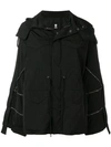 As65 Crystal-embellished Parka In Black