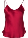 Mes Demoiselles Slip Vest Top In Red