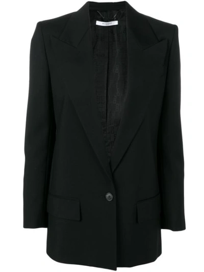 Givenchy Cool Wool Blend Blazer In  Black