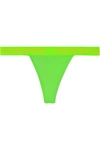 Versace Stretch-cotton Jersey Thong In Leaf Green