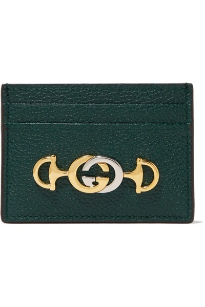 Gucci Zumi Embellished Textured-leather Cardholder