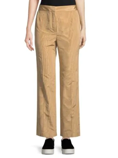 The Row Wide-leg Silk Pants In Camel