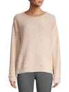 Andrew Marc Boucle-knit Sweatshirt In Bermuda Sand