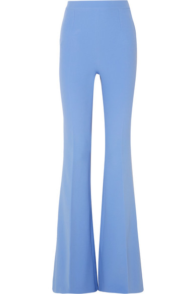 blue flared pants