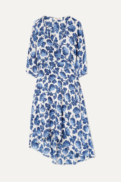 dvf eloise asymmetric dress