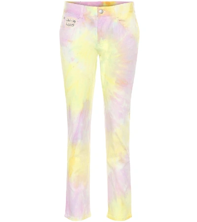 Stella Mccartney Tie Dye High-rise Straight Jeans In Multicoloured