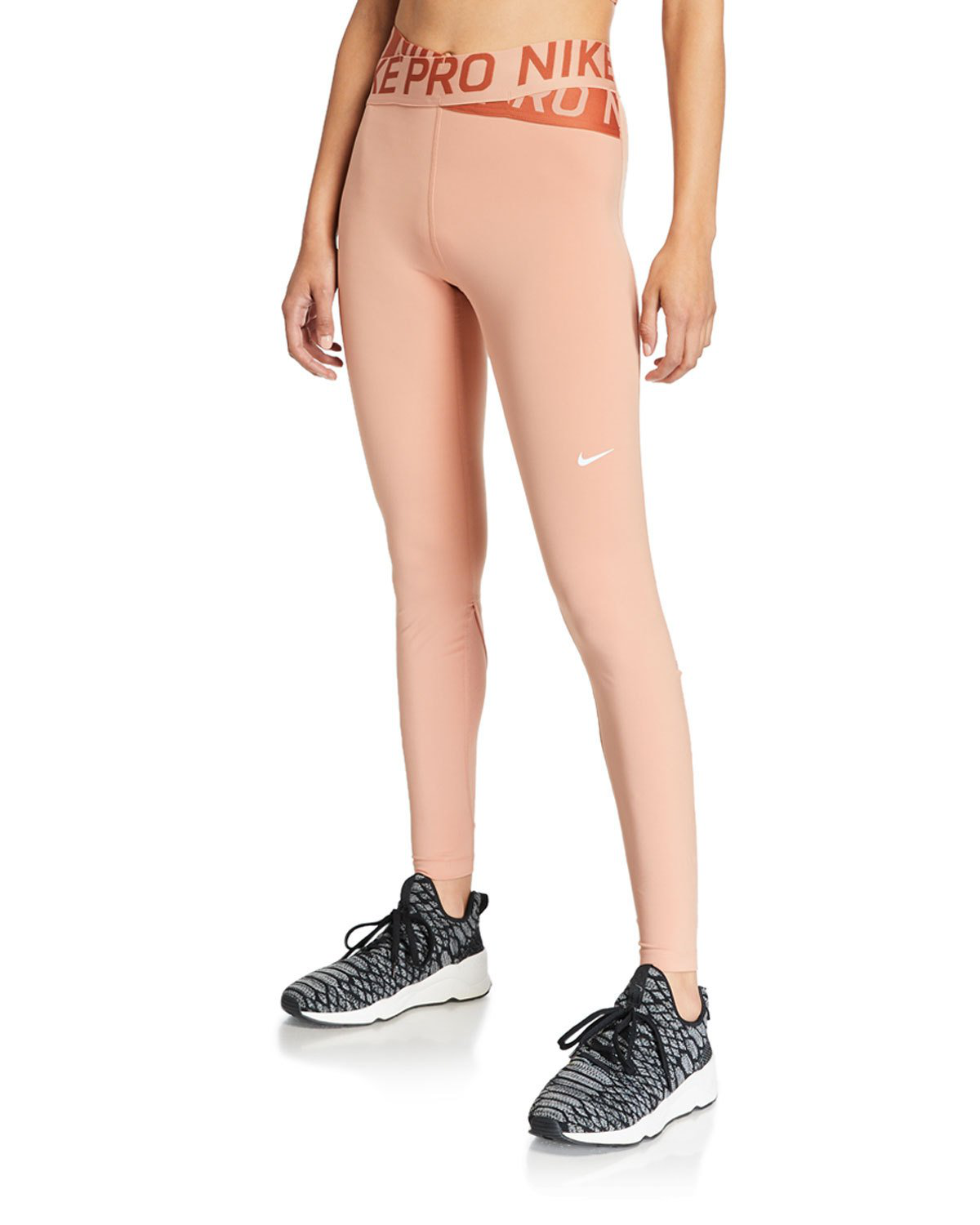 nike pro intertwist rose gold