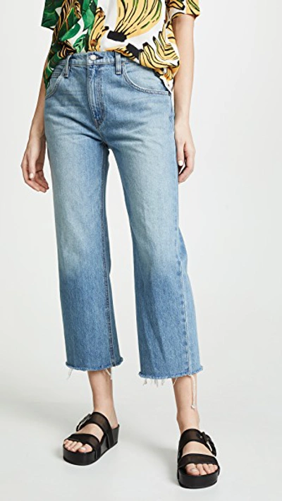 Hudson Sloane Extreme Baggy Cropped Jeans In Outpace