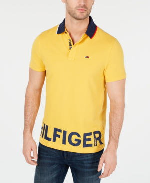 yellow tommy hilfiger polo