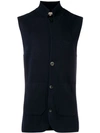 N•peal Milano Waistcoat In Blue