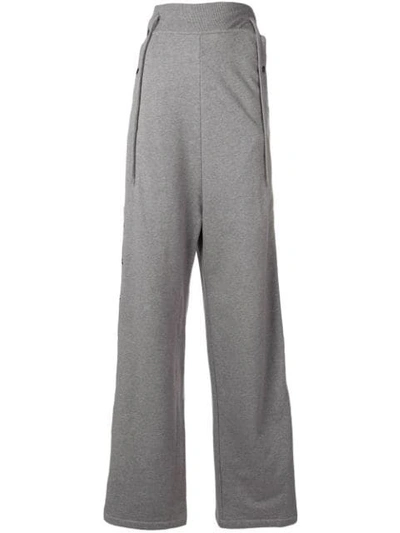 Diesel Red Tag High-waisted Trousers In Grey
