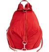 Rebecca Minkoff Julian Nylon Backpack In Scarlet