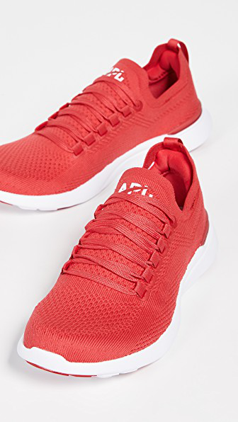 red apl sneakers