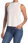 Vince Ribbed-trim Silk-blend Tank Top In Off White