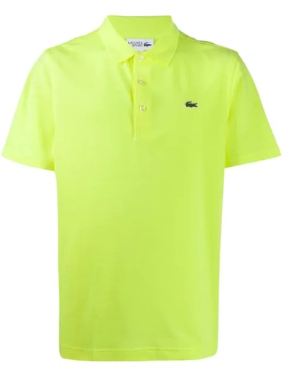 Lacoste Logo Patch Polo Shirt In Yellow