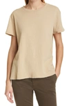 Nili Lotan Brady Cotton Jersey T-shirt In Beige