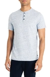 Good Man Brand Slim Fit Slubbed Henley In Blue Heather