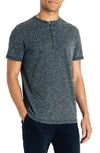 Good Man Brand Slim Fit Slubbed Henley In Charcoal Heather
