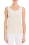 Nic + Zoe Stretch Tank In New Sandshell