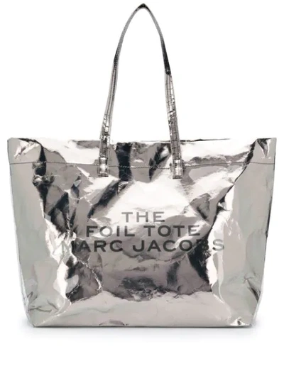 Marc Jacobs The Foil Tote In Silver