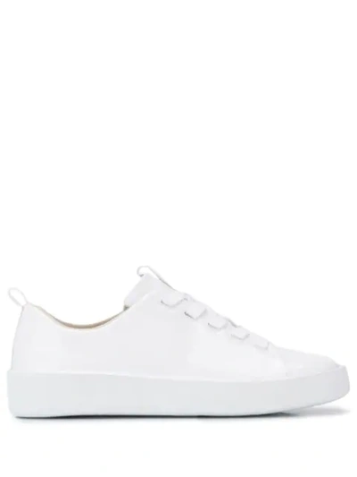 Camper Lace Up Sneakers In White