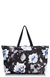 Tumi Voyageur Just In Case Packable Nylon Tote - Black In Photo Floral