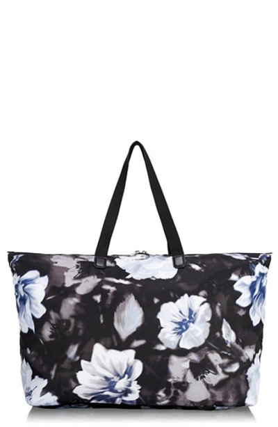 Tumi Voyageur Just In Case Packable Nylon Tote - Black In Photo Floral