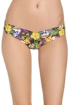 Commando Print Microfiber Thong In Voodoo Child