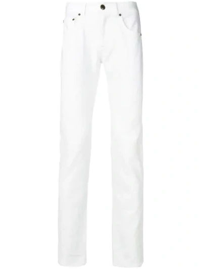 Etro Slim Fit Trousers In White