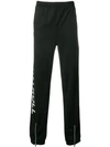 Kappa Logo Print Track Pants In Black